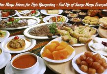 Iftar Menu Ideas for Ramadan – Get Best Food Menu Everyday